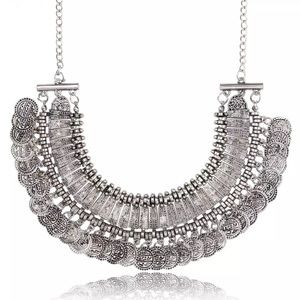 -NWT Bohemian coin necklace - Gypsy  Statement Necklace…